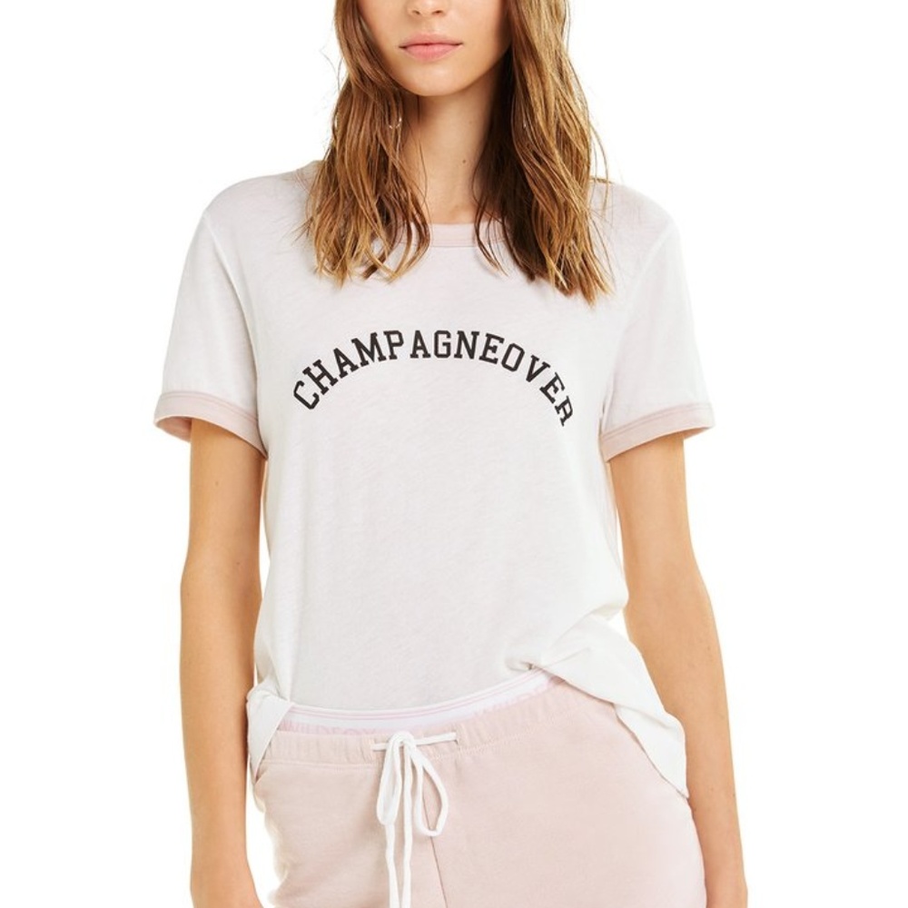 NWT Wildfox Champagneover Johnny Ringer Tee M